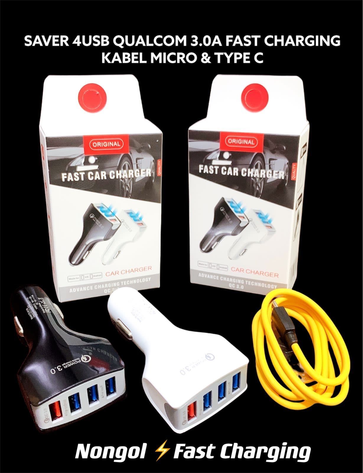 SAVER MOBIL ORIGINAL 4 USB 12V - 24V MICRO USB